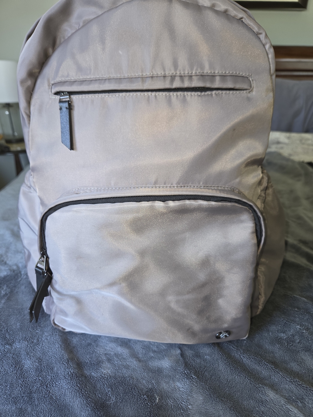 CALIA by Carrie Underwood Women's Work Backpack - Satin Grey/Taupe